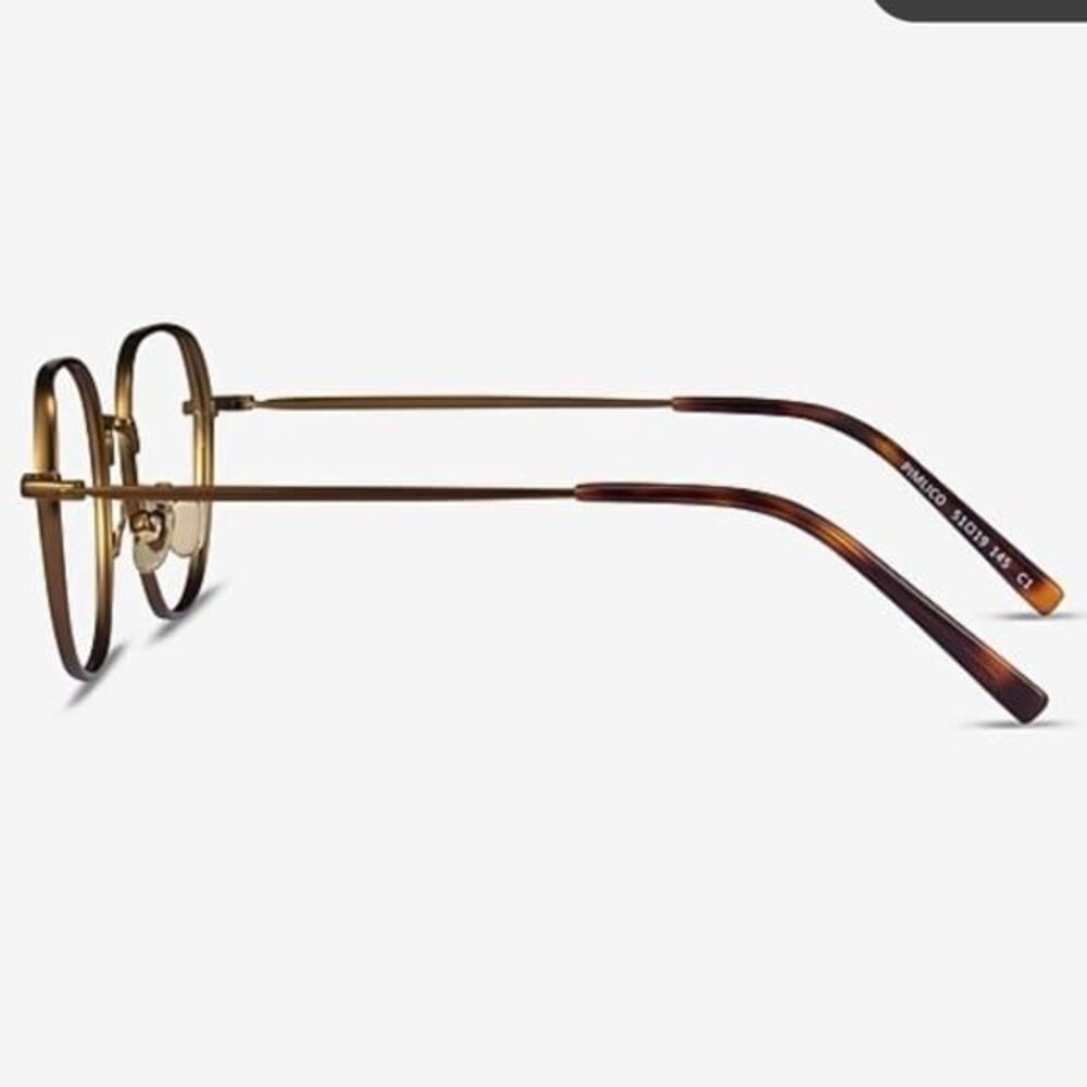 EyeBuyDirect Eye Glasses Frames Pimlico Round Bronze Wire - Picture 12 of 12